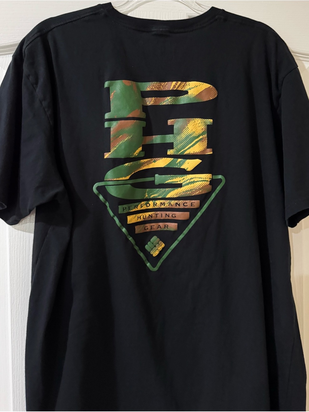 Men’s Columbia PHG Black Short Sleeve T Shirt XXL PHG Graphic